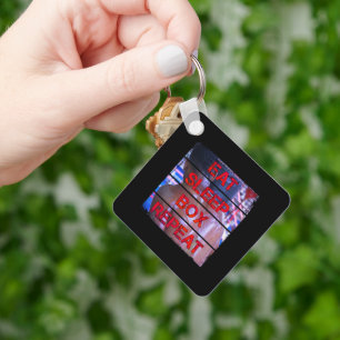 Box Training Quote Essen Sleep Box Wiederholen Schlüsselanhänger