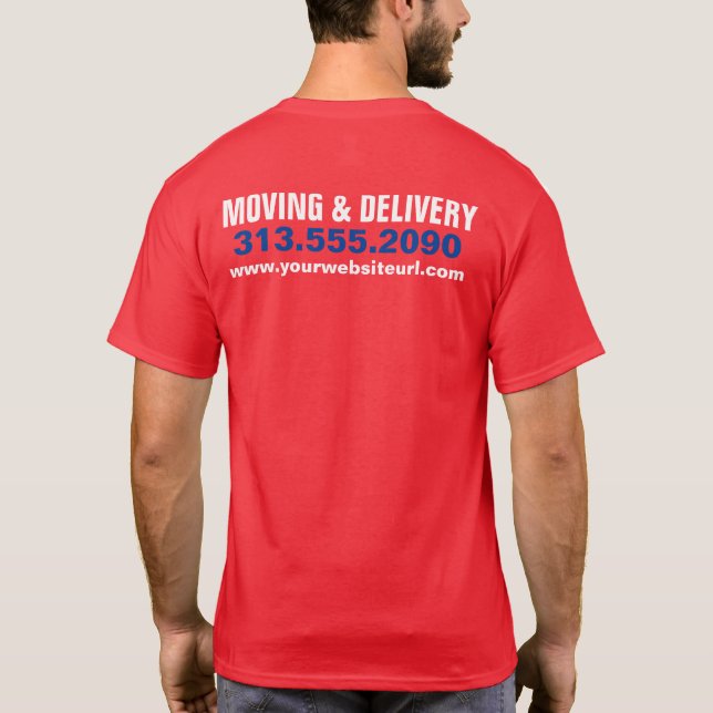 Box Truck Transport Hauling Delivery Service Compa T-Shirt (Rückseite)