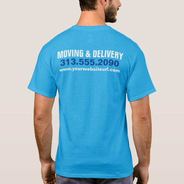 Box Truck Transport Hauling Delivery Service Compa T-Shirt (Rückseite)