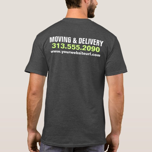Box Truck Transport Hauling Delivery Service Compa T-Shirt (Rückseite)