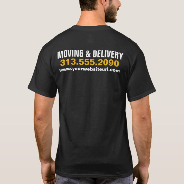 Box Truck Transport Hauling Delivery Service Compa T-Shirt (Rückseite)