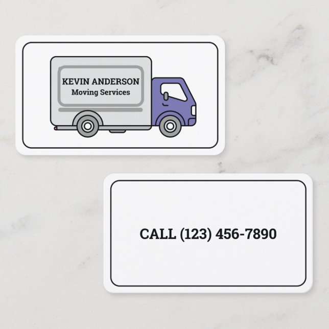 Box Truck Visitenkarte (Vorne/Hinten)