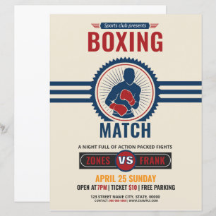 Box-Turnier Flyer Vorlage
