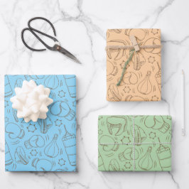 Box-Verpackungspapier, Sportkampf-Geschenkverpacku Geschenkpapier Set