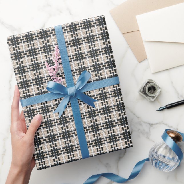 Box Weave Square (Tailored Editorial) Wrapping Geschenkpapier (Schenken)