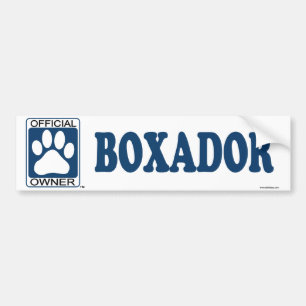Boxador Blau Autoaufkleber