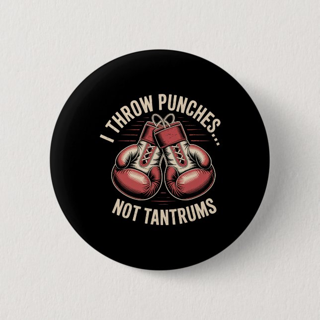 Boxangebot Meme Starke Punches Null Drama Punch Button (Vorderseite)
