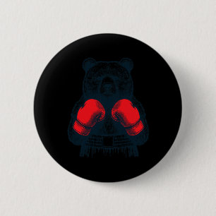 Boxbären kämpfen Boxer Boxen Lover Gloves Button