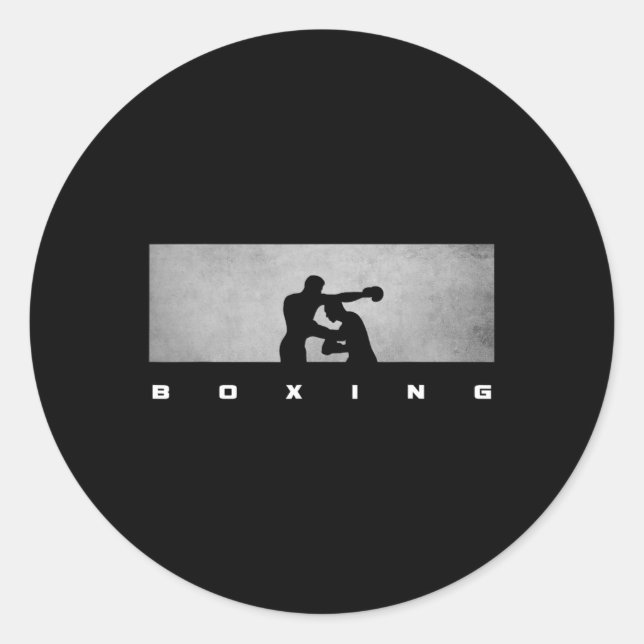 Boxbekleidung - Boxen 1  Runder Aufkleber (Vorderseite)