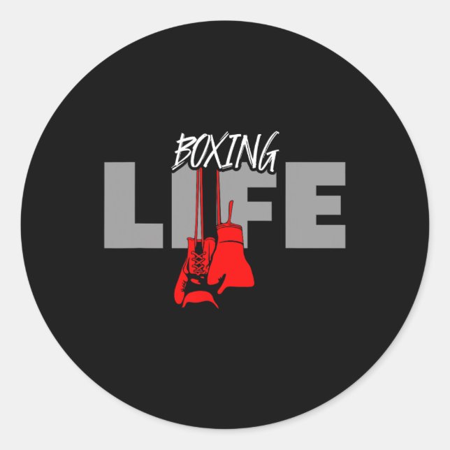 Boxbekleidung - Boxen 2  Runder Aufkleber (Vorderseite)