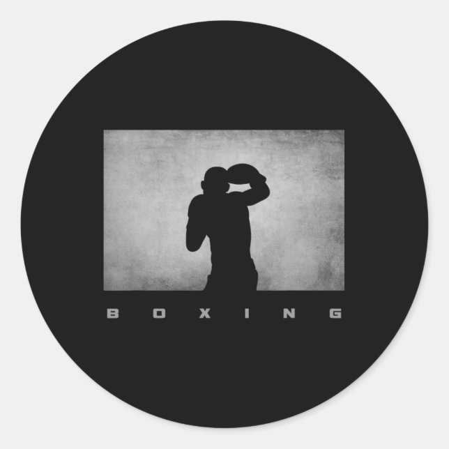 Boxbekleidung - Boxen 4  Runder Aufkleber (Vorderseite)