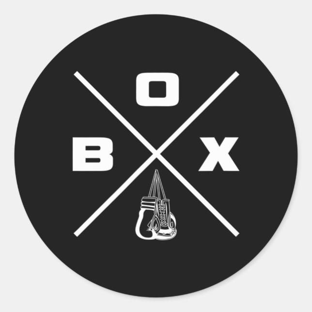 Boxbekleidung - Boxer Boxen  Runder Aufkleber (Vorderseite)