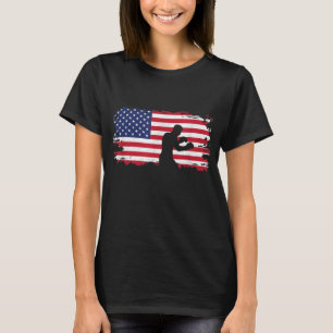 Boxbox für amerikanische Flagge - Boxer Boxing T-Shirt