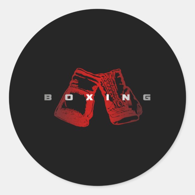 Boxboxen Runder Aufkleber (Vorderseite)