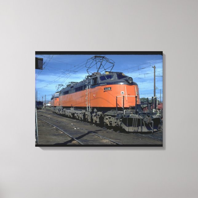 Boxcab Milwaukee Road, elektrisch #E34A_Trains Leinwanddruck (Vorderseite)