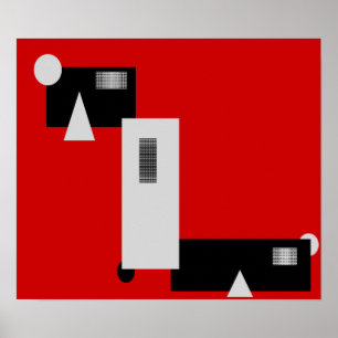 Boxcar Modern Art Poster Print