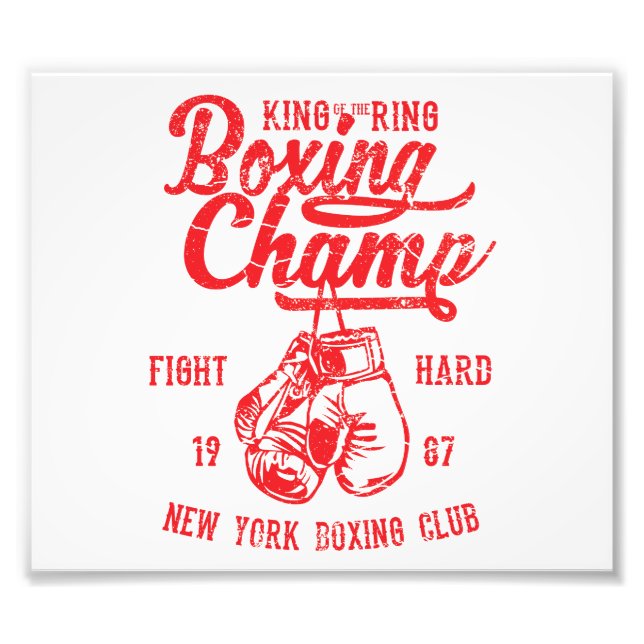 Boxchamp New York Boxing Club Fotodruck (Vorne)