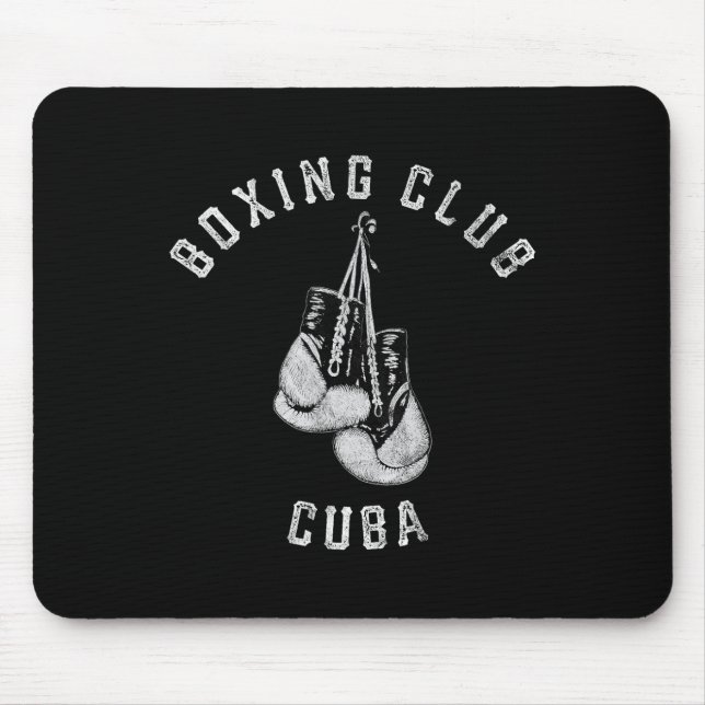 Boxclub Kuba Handschuhe kämpfen Mousepad (Vorne)