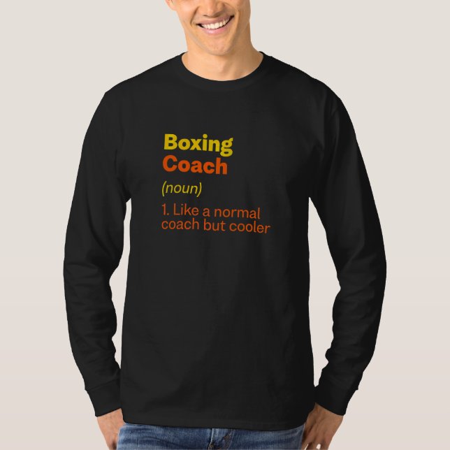 Boxcoach Definition  Boxer Humor T-Shirt (Vorderseite)