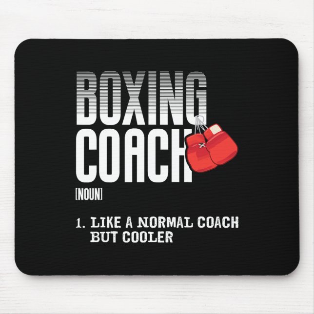 Boxcoach Funny Sports Definition Trainer Mousepad (Vorne)