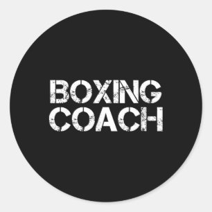 Boxcoach-Liebe-Team Coach SportShirt Runder Aufkleber