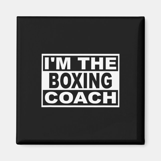 Boxcoach Square Grafik Magnet (Vorne)