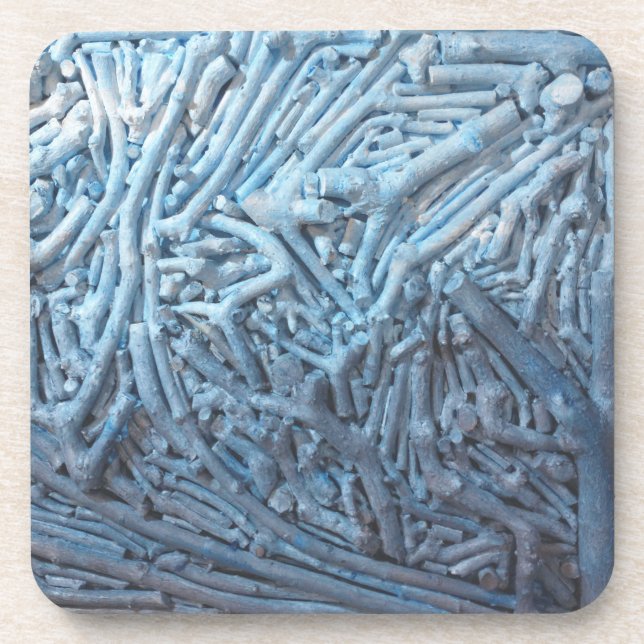 Boxcuttings: Blau Getränkeuntersetzer (Vorderseite)