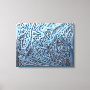 Boxcuttings: Blau Leinwanddruck