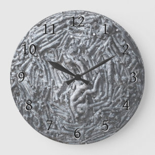 Boxcuttings: Mond Große Wanduhr