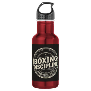 Boxdisziplin Motivation Vintage Fitnessstudio Edelstahlflasche
