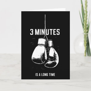 Boxen 3 Minuten sind eine lange Zeit Lustiges Kick Karte