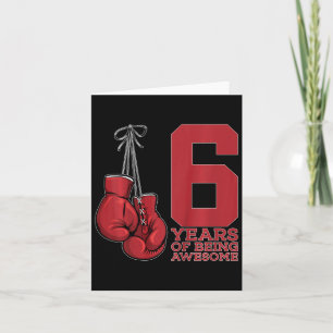 Boxen 6 Jahre Phantastischer Boxer 6. Geburtstag Karte