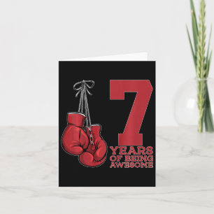 Boxen 7 Jahre Phantastischer Boxer 7. Geburtstag Karte