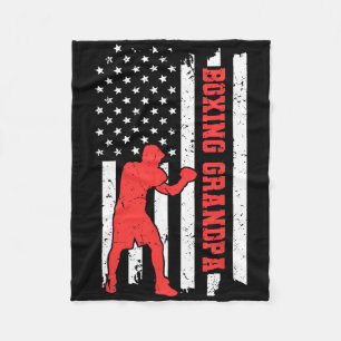 Boxen Amerika Flagge Boxen Martial Arts Boxen Groß Fleecedecke