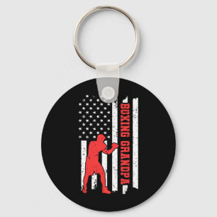 Boxen Amerika Flagge Boxen Martial Arts Boxen Opa Schlüsselanhänger
