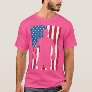 Boxen Amerikanische Flagge Sport USA Boxer T-Shirt