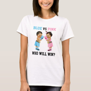 Boxen Babys Junge Mädchen Geschlecht Enthüllung Bl T-Shirt