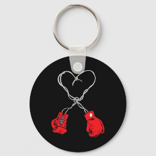 Boxen Boxer Valentinstag Herz Boxen Kampf Box Schlüsselanhänger
