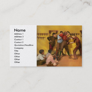 Boxen - Die Manly-Kunst der Selbstverteidigung 190 Visitenkarte