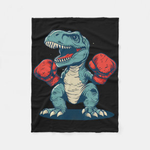 Boxen Dinosaur Boxer Dino Kickboxen T-Rex Boxen Fleecedecke