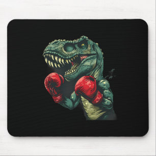 Boxen Dinosaur Boxer Dino Kickboxen T-Rex Boxen Mousepad