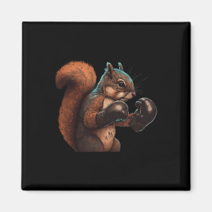 Boxen-Eichhörnchen Boxer Boxhandschuhe Kickboxing- Magnet