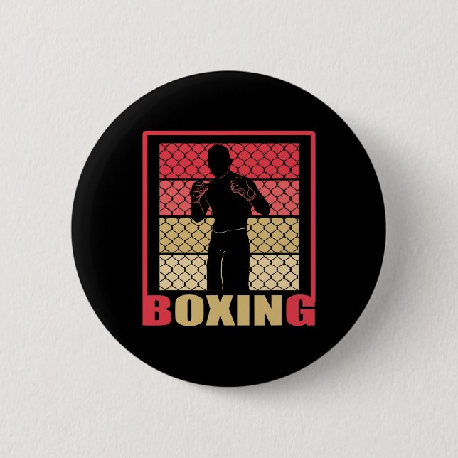 Boxen für immer - Boxfan - Boxer - Boxengym - Button (Vorderseite)