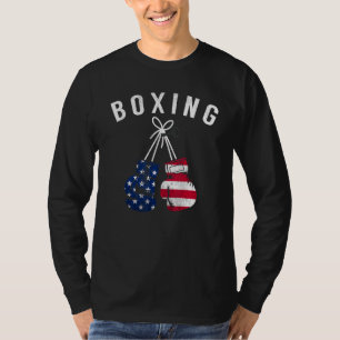 Boxen für seinen Vater Männer Box Handschuhe Ameri T-Shirt