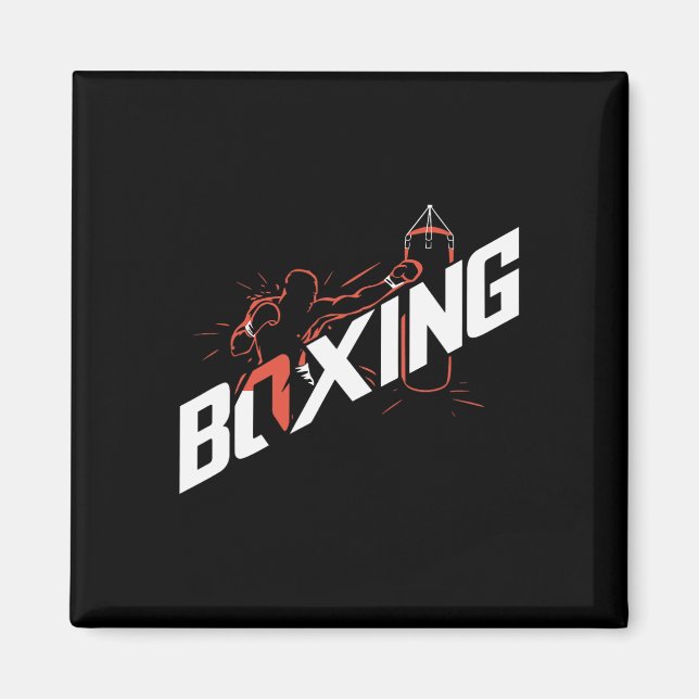Boxen G Kickboxen Boxen Boxer  Magnet (Vorne)