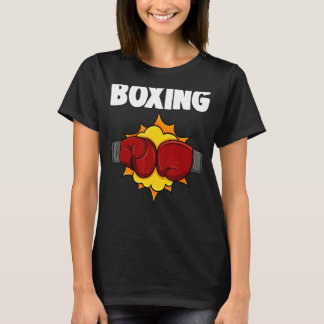 Boxen Ganztagsfrauen Boxhandschuh-Liebe T-Shirt