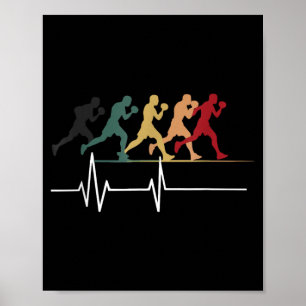 Boxen Herzschlag Boxer Boxen Liebhaber MMA Poster