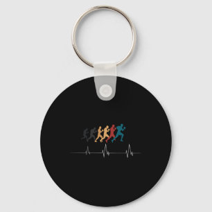 Boxen Herzschlag Kickboxen Boxfan Boxer Retro Schlüsselanhänger