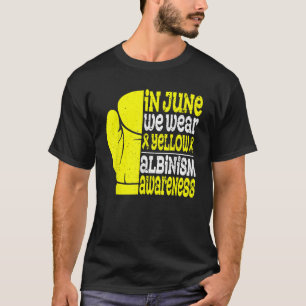 Boxen im Juni Wir tragen Gelbbinismus Bewusstsein T-Shirt