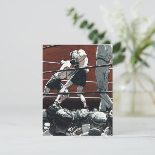 Boxen im Ring im Vintage-Sportstil, Boxer kämpfen